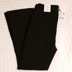Zara Hi Rise Black Side Zip Leggings